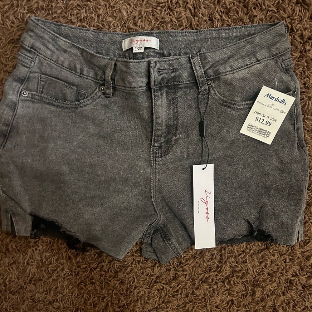 Vigoss Women's Charcoal Jean Shorts